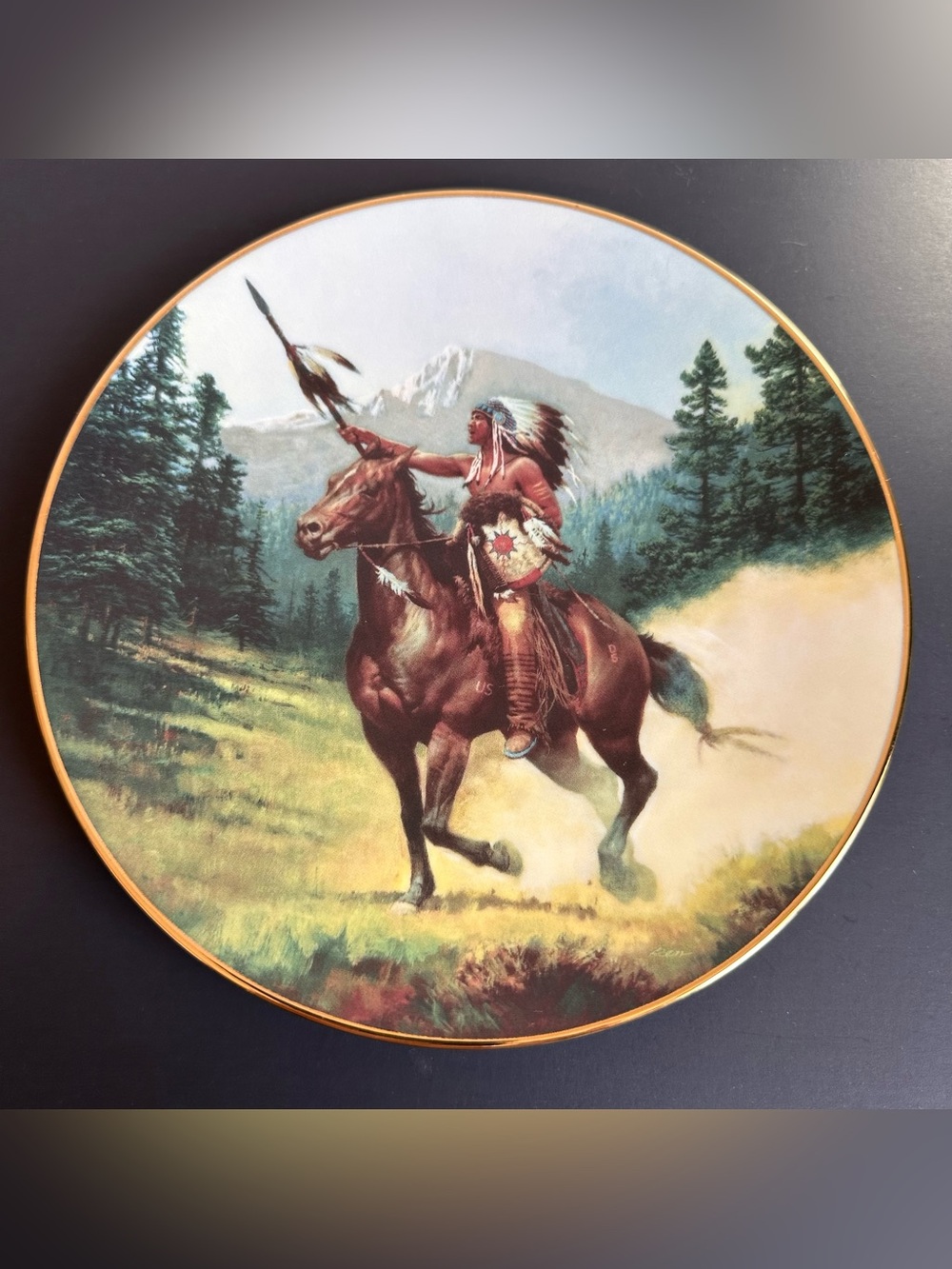 The Last Warriors Plate Collection 1994 Collector Plate by Chuck Ren